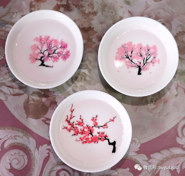 日本冷感樱花杯遇水变色小酒杯茶杯——这个夏季我们一起赏樱花吧